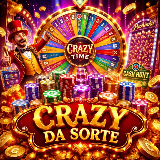 Cartão de game show com roda de prêmios e apresentador